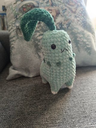 Peluche Pokemon Chikorita uncinetto