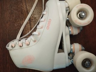 Patines Artísticos Decathlon Blancos, talla 32.
