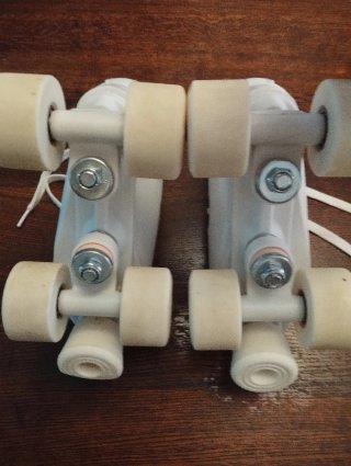 Patines Artísticos Decathlon Blancos, talla 32.