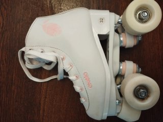 Patines Artísticos Decathlon Blancos, talla 32.