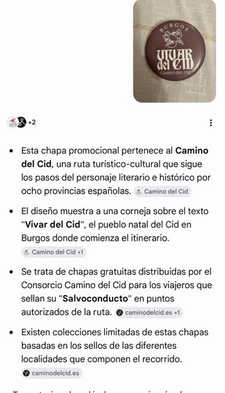 Chapa Camino del Cid Burgos