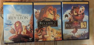 Pack 3 Películas El Rey León DVD