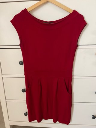 Vestido Rojo Zara Talla M