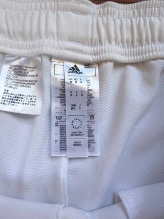 Pantalone Adidas Real Madrid allenamento Bianco M