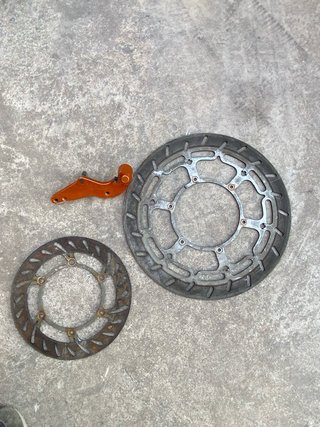 Llantas Supermotard con Discos y Soporte