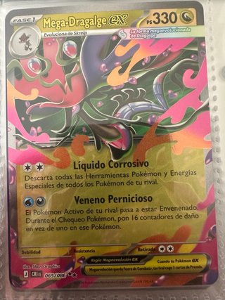 Carta Pokémon Mega-Dragalge EX 065/086