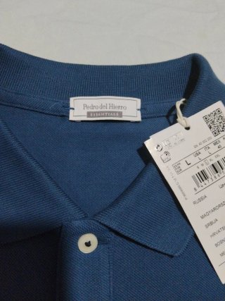 Polo Pedro del Hierro azul hombre