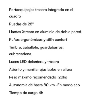 Bicicleta Eléctrica Moma