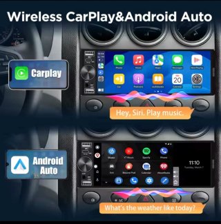 Radio Coche 1 Din Pantalla 6.86 CarPlay/Android