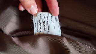 Chaquetón de ante con capucha y pelo Talla L