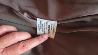 Chaquetón de ante con capucha y pelo Talla L