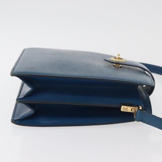 LOUIS VUITTON Epi Capuchin Shoulder Bag Blue