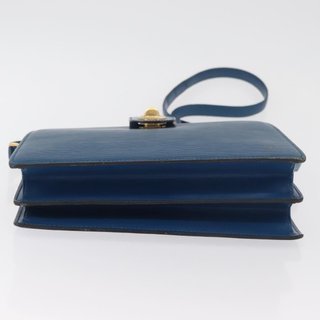 LOUIS VUITTON Epi Capuchin Shoulder Bag Blue