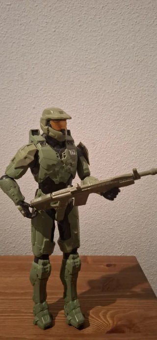 Figura Master Chief Halo 117 con Arma