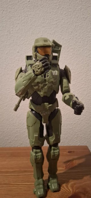 Figura Master Chief Halo 117 con Arma