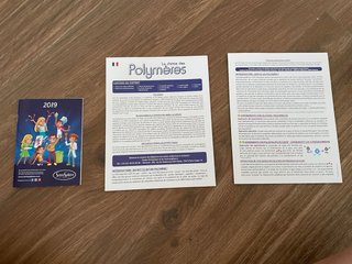 Juego experimental "La chimie des polymeres"
