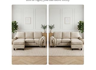 Divano HIPIHOM 3 posti angolare beige