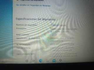 Portátil HP i3 8GB RAM 250GB SSD 15,6"