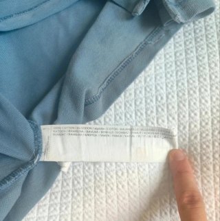 Polo Mango Azul Grisáceo Talla XS