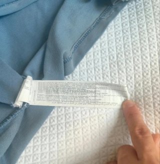 Polo Mango Azul Grisáceo Talla XS