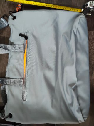 Bolso Hombro Gris y Naranja