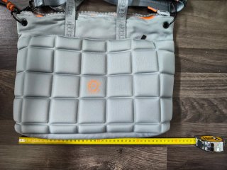 Bolso Hombro Gris y Naranja