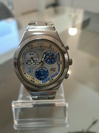 Swatch Irony Cronógrafo Esfera Blanca