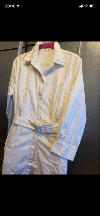 Abito camicia cotone elasticizzato Mango