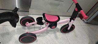 Triciclo Kinderkraft 4TRIKE 3 en 1 Rosa