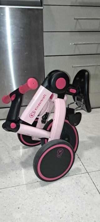 Triciclo Kinderkraft 4TRIKE 3 en 1 Rosa