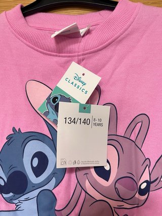 Sudadera rosa Stitch talla 134/140cm