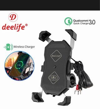 Soporte Móvil Moto Carga Inalámbrica Deelife