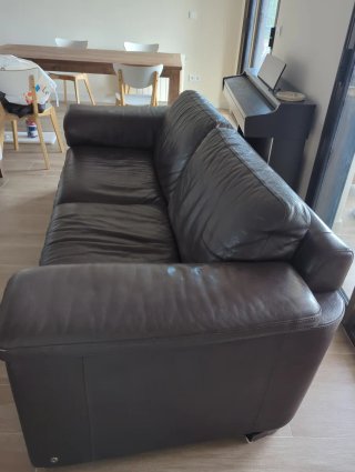 Sofá Natuzzi Piel 3 Plazas