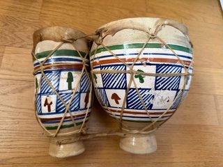 Bongos africanos decorados