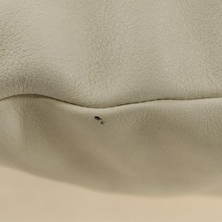 CELINE Chain Shoulder Bag Leather 2way White