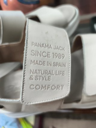 Sandalias Panama Jack Beige Mujer