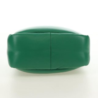 PRADA Hand Bag Leather 2way Green Silver Auth