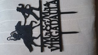 Cake Topper Mr & Mrs con nome personalizzabile