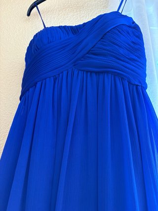 Vestido fiesta mujer azul electrico talla 38.