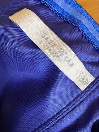 Vestido fiesta mujer azul electrico talla 38.
