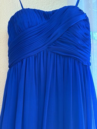 Vestido fiesta mujer azul electrico talla 38.