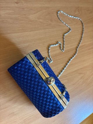 Vestido fiesta azul electrico T 38 + REGALO bolso