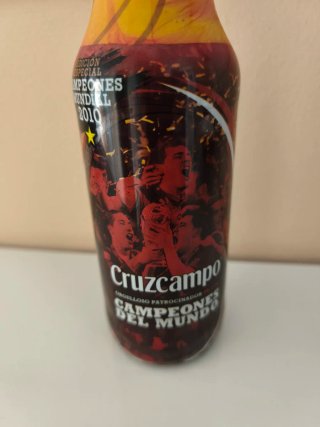 Botellín Cruzcampo Conmemorativo Mundial 2010