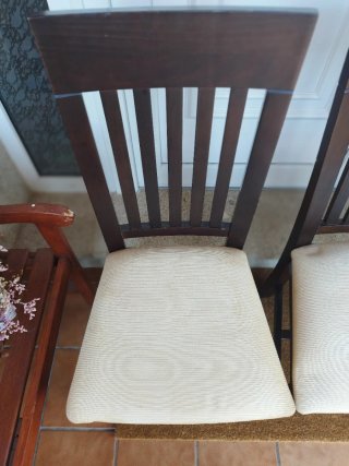 Silla Comedor Franco Furniture Madera Tapizadas