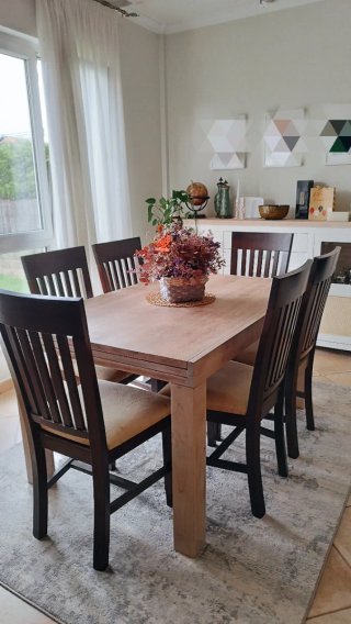 Silla Comedor Franco Furniture Madera Tapizadas