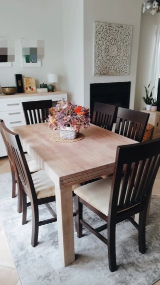 Silla Comedor Franco Furniture Madera Tapizadas