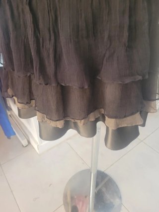 Vestido Zara palabra de honor negro