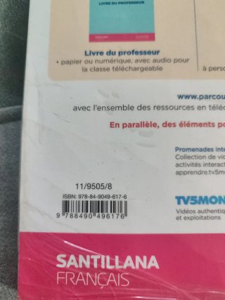 Libro de texto. 2 Eso francés. Parcours