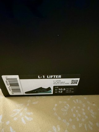 Zapatillas Halterofilia TYR L-1 Lifter Negro/Turqu