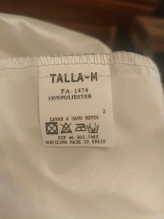 Falda tul color crema